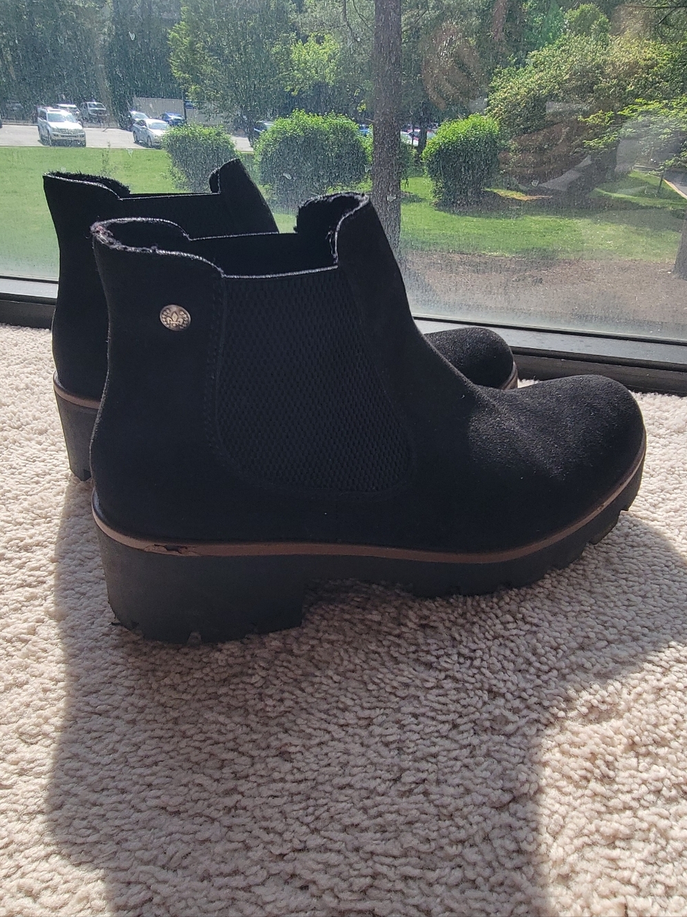 Rieker Black Chelsea Platform Ankle Boots - Women